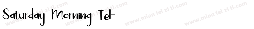 Saturday Morning Tel字体转换